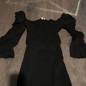 Nordstrom Black Long Sleeve Dress